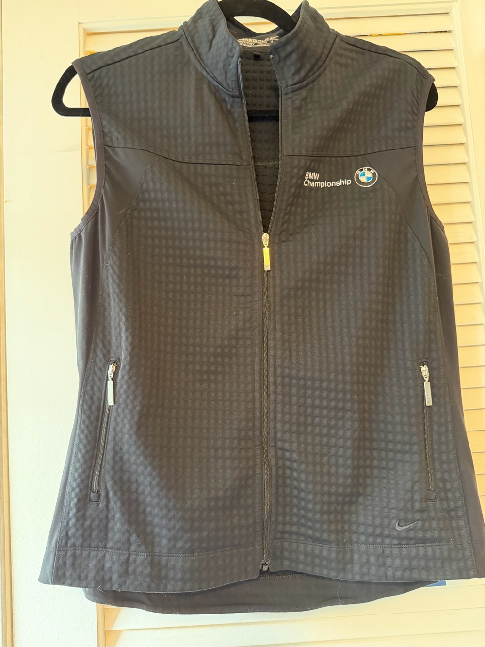 Nike Black BMW Championship Quilted Sleeveless Vest